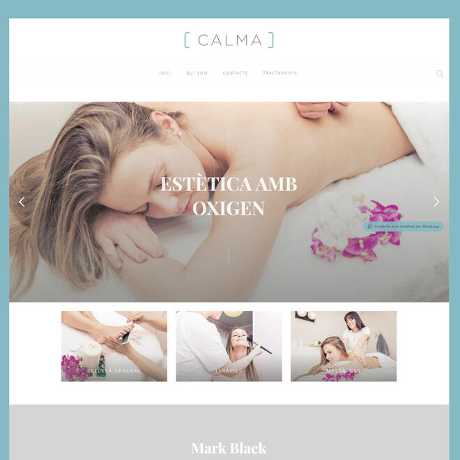 Calma Estetica Website